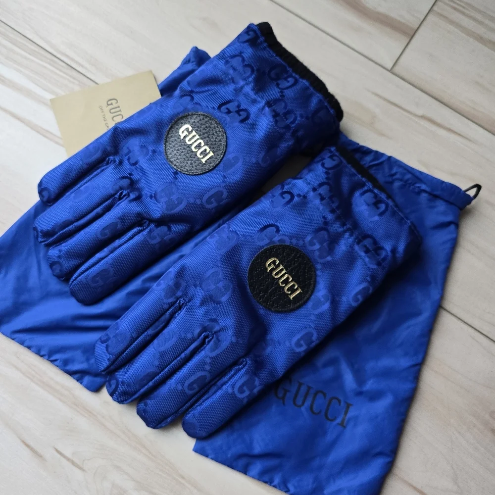 Gucci Cashmere Lined GG Monogram Gloves